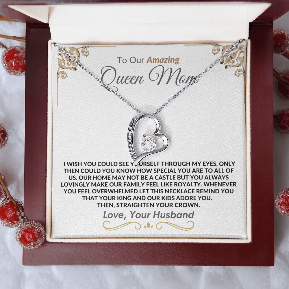 Queen Mom From Husband l Forever Love Necklace