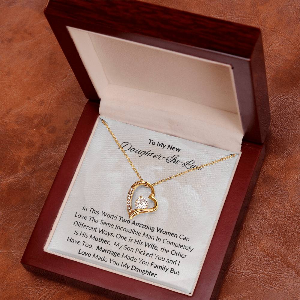 To My New Daughter In Law / Forever Love Necklace