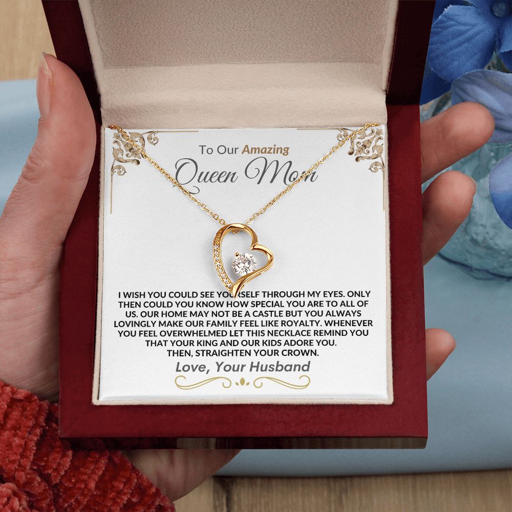 Queen Mom From Husband l Forever Love Necklace