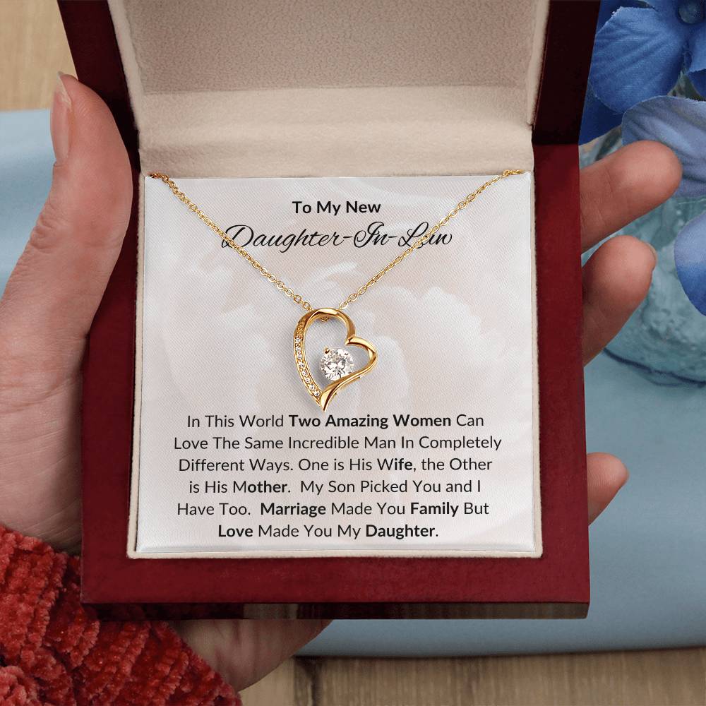 To My New Daughter In Law / Forever Love Necklace