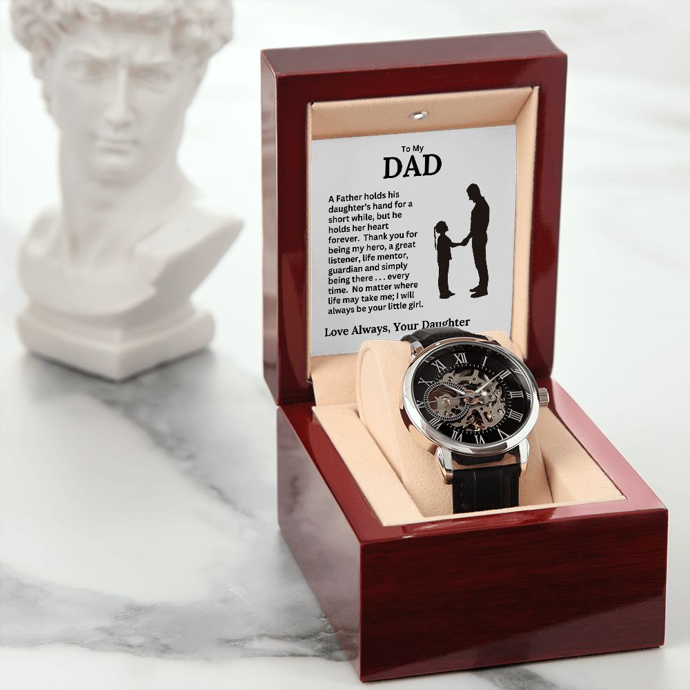 Dad, I Will Always Be Your Little Girl / Openwork Watch