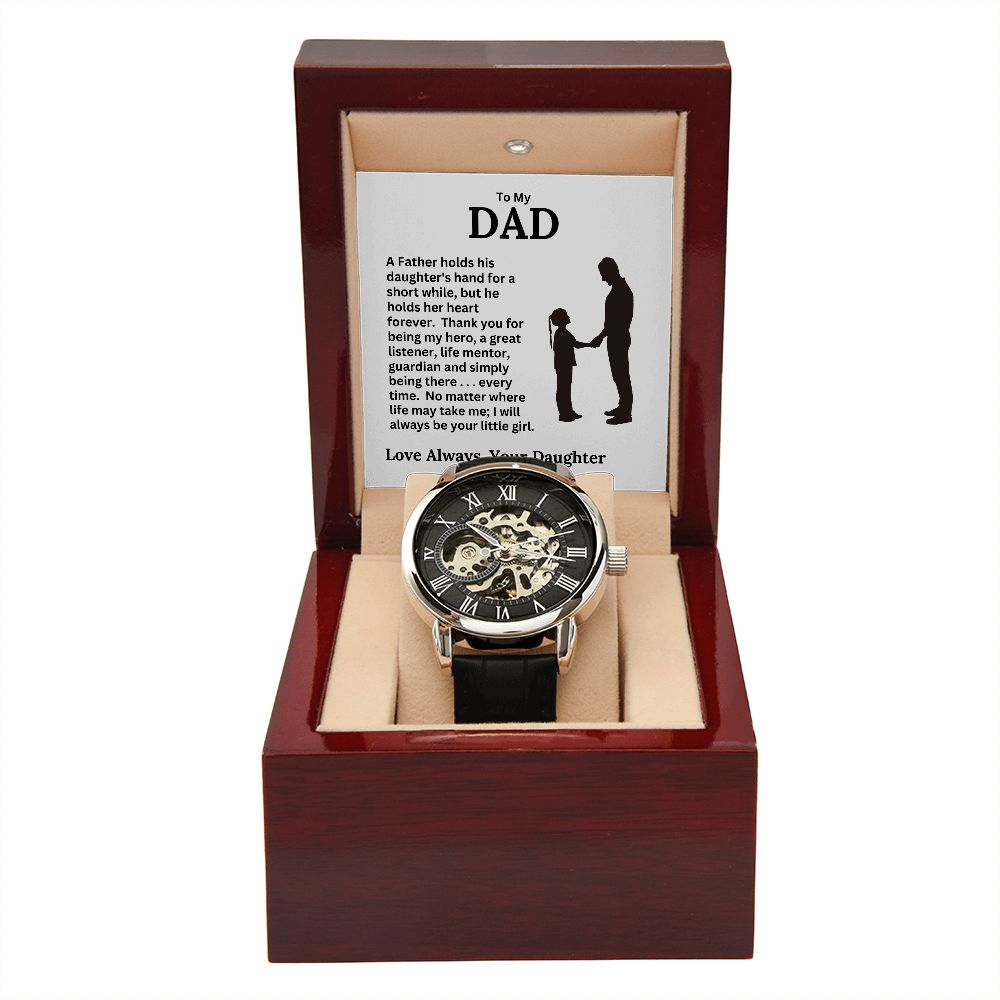 Dad, I Will Always Be Your Little Girl / Openwork Watch