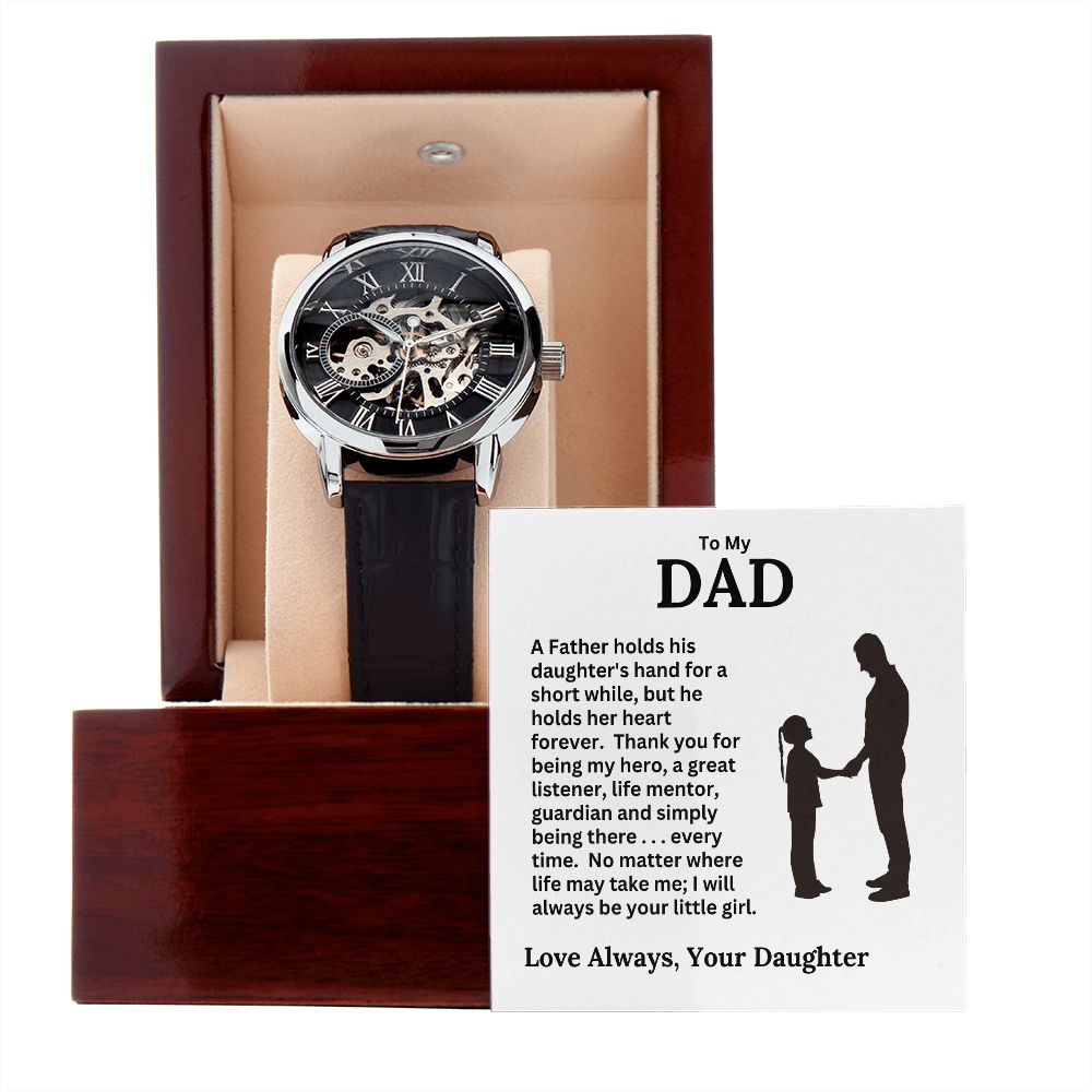 Dad, I Will Always Be Your Little Girl / Openwork Watch
