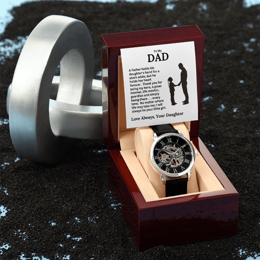Dad, I Will Always Be Your Little Girl / Openwork Watch