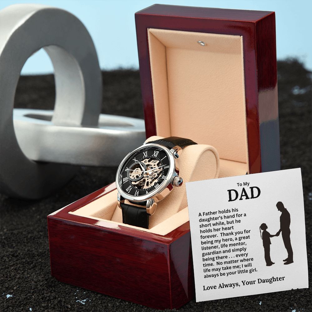 Dad, I Will Always Be Your Little Girl / Openwork Watch