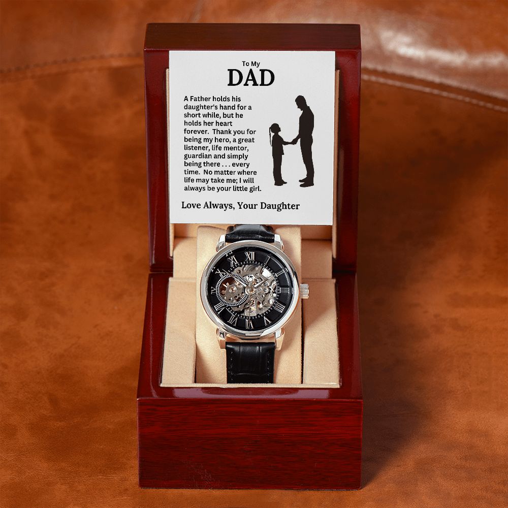 Dad, I Will Always Be Your Little Girl / Openwork Watch