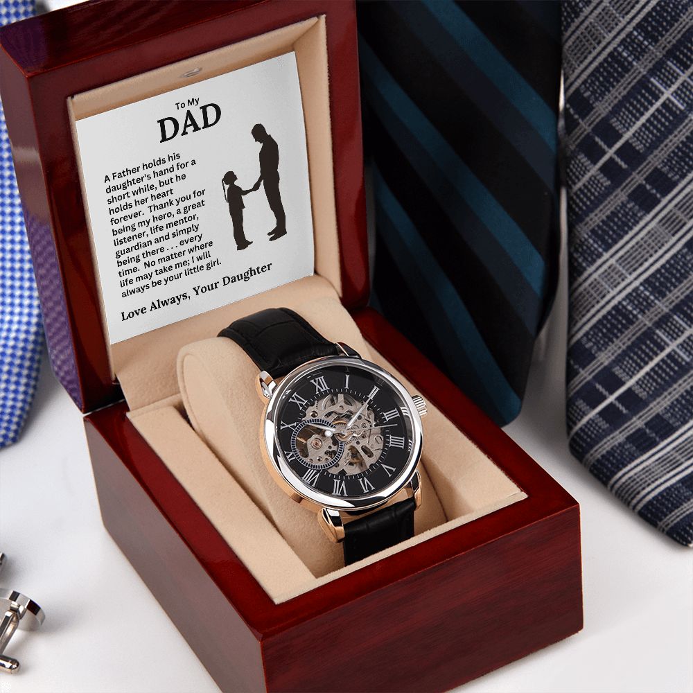 Dad, I Will Always Be Your Little Girl / Openwork Watch