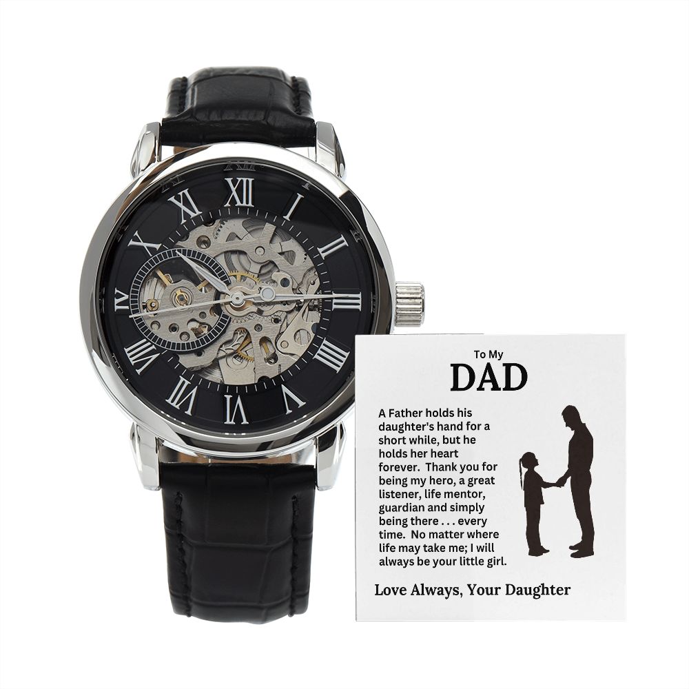 Dad, I Will Always Be Your Little Girl / Openwork Watch