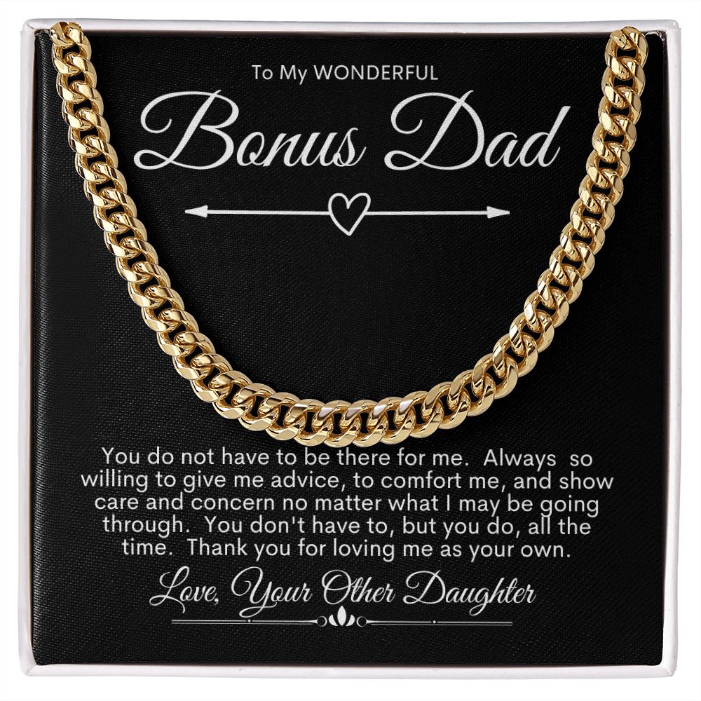 Bonus Dad, You Are Wonderful / Cuban Link Chain Necklace
