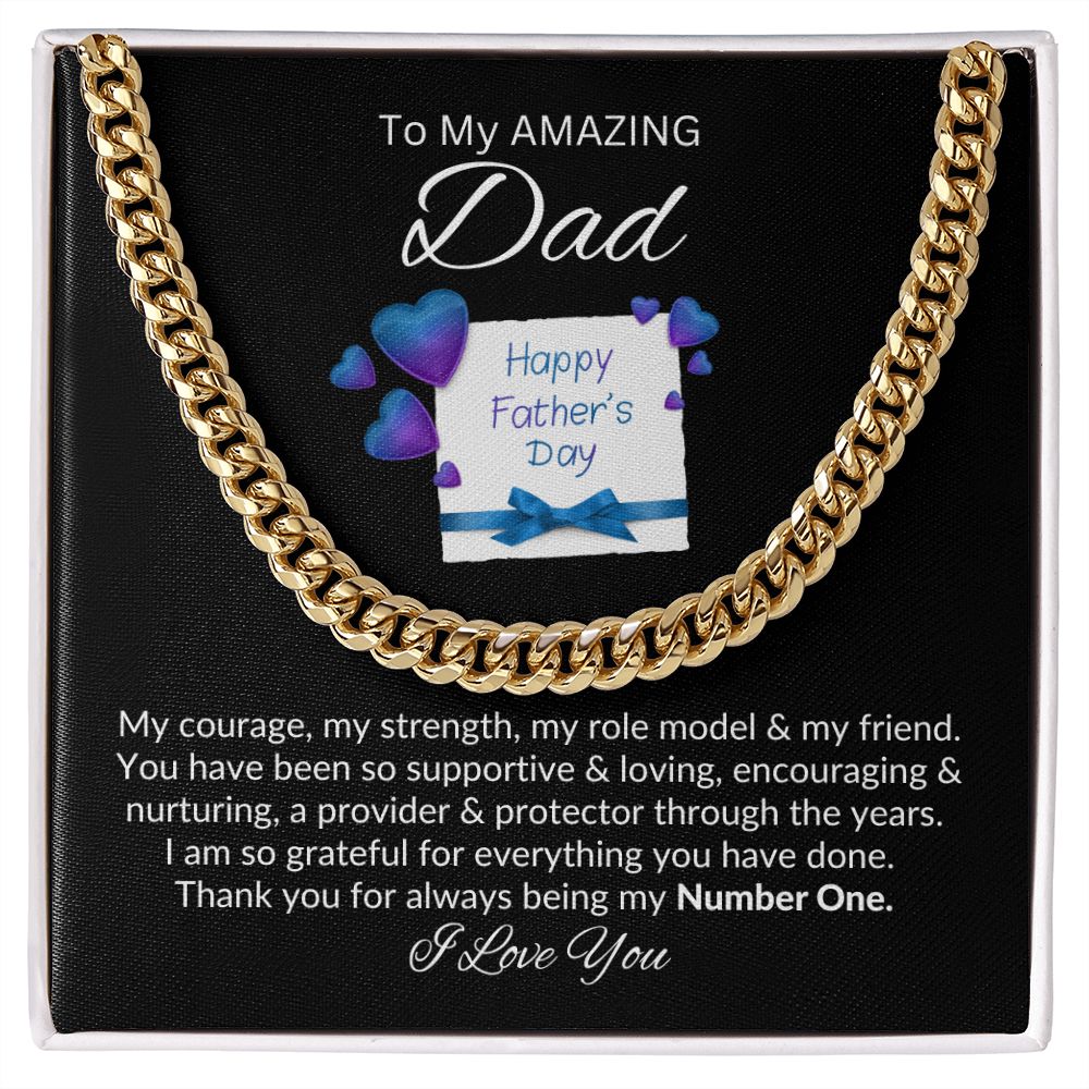 Dad, Always My Number One / Link Chain Necklace