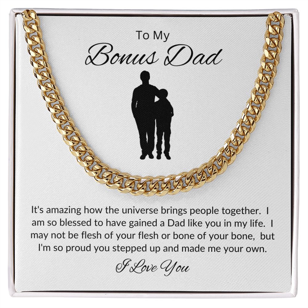 Bonus Dad from Your Other Son / Cuban Link Chain Necklace