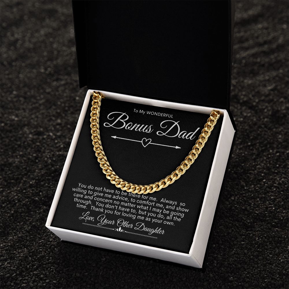 Bonus Dad, You Are Wonderful / Cuban Link Chain Necklace