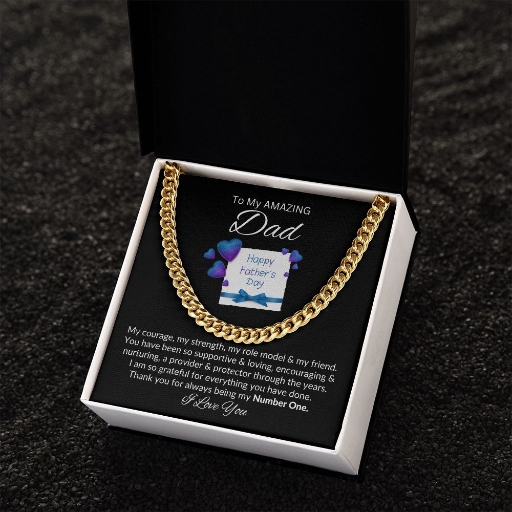 Dad, Always My Number One / Link Chain Necklace