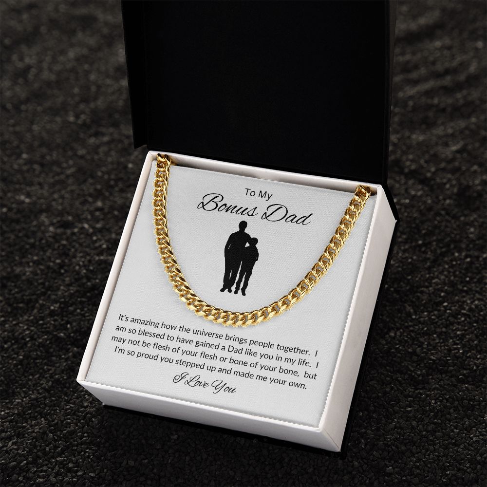 Bonus Dad from Your Other Son / Cuban Link Chain Necklace