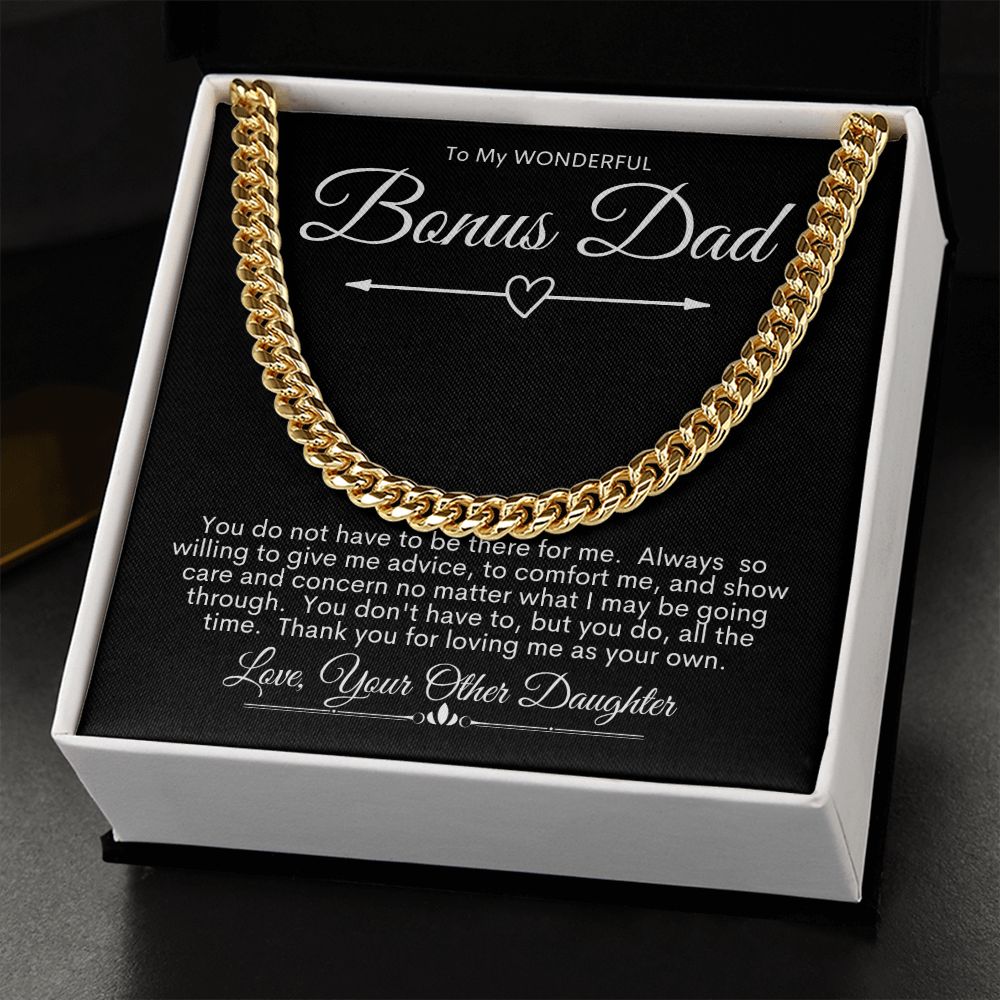 Bonus Dad, You Are Wonderful / Cuban Link Chain Necklace