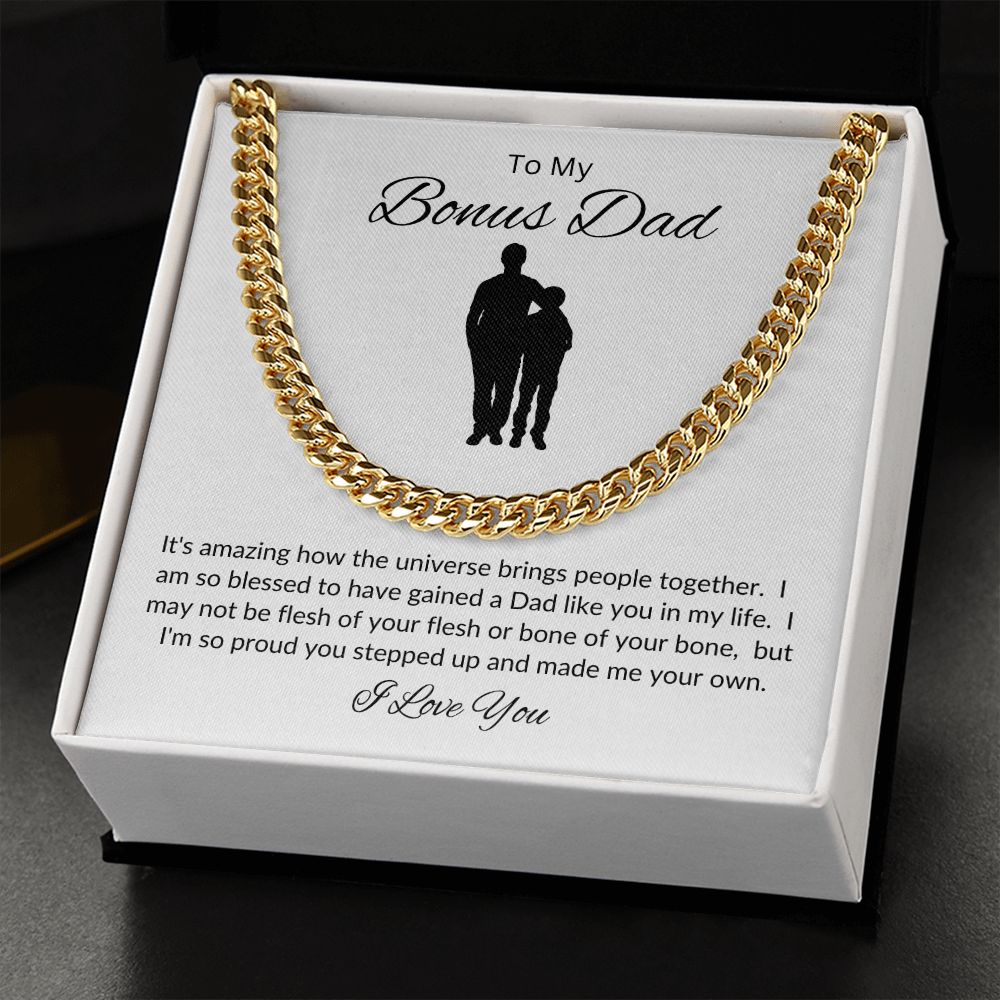 Bonus Dad from Your Other Son / Cuban Link Chain Necklace