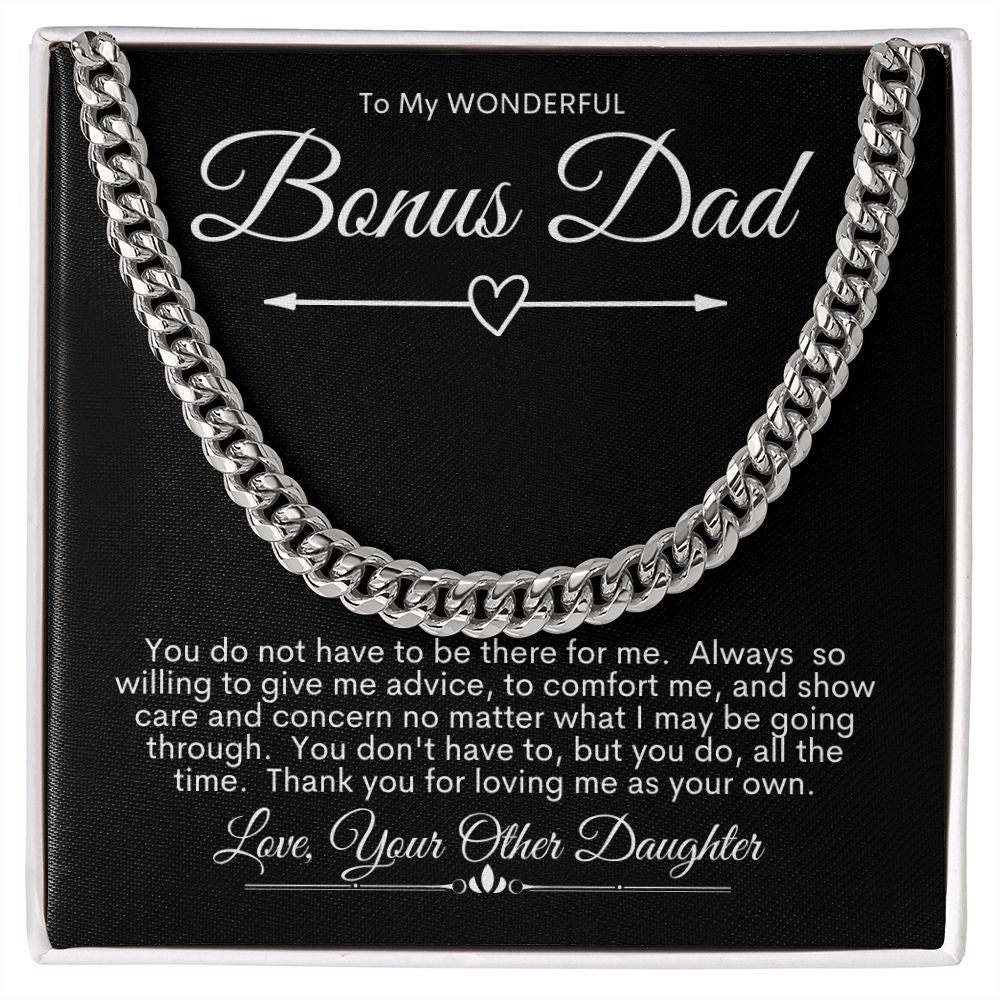Bonus Dad, You Are Wonderful / Cuban Link Chain Necklace