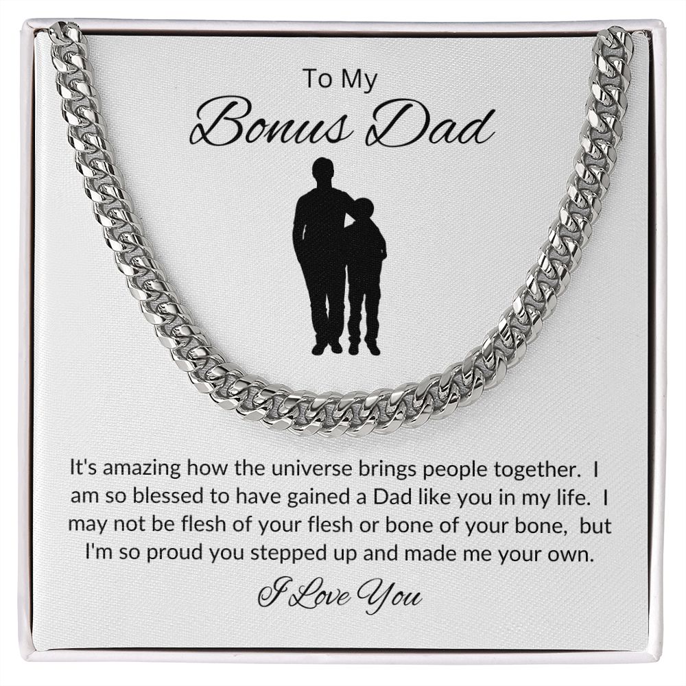 Bonus Dad from Your Other Son / Cuban Link Chain Necklace
