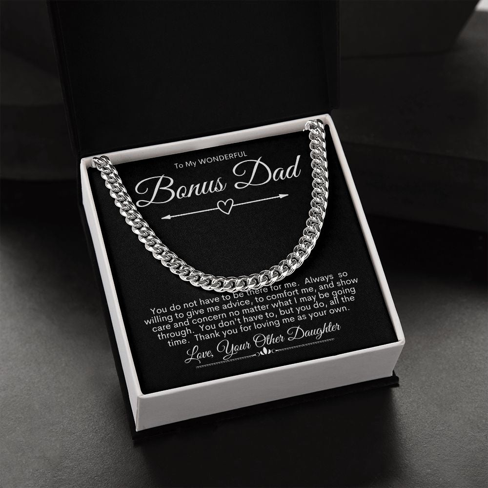 Bonus Dad, You Are Wonderful / Cuban Link Chain Necklace