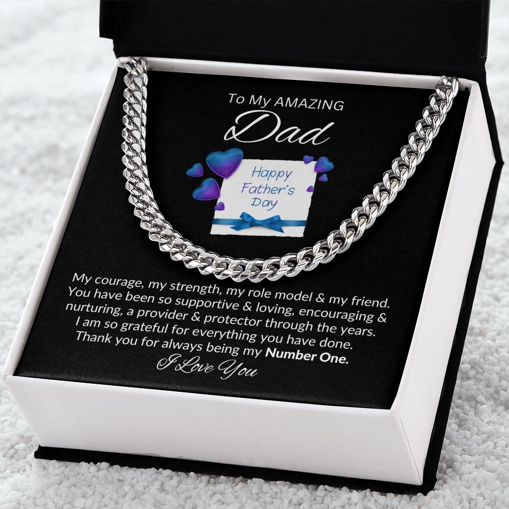 Dad, Always My Number One / Link Chain Necklace