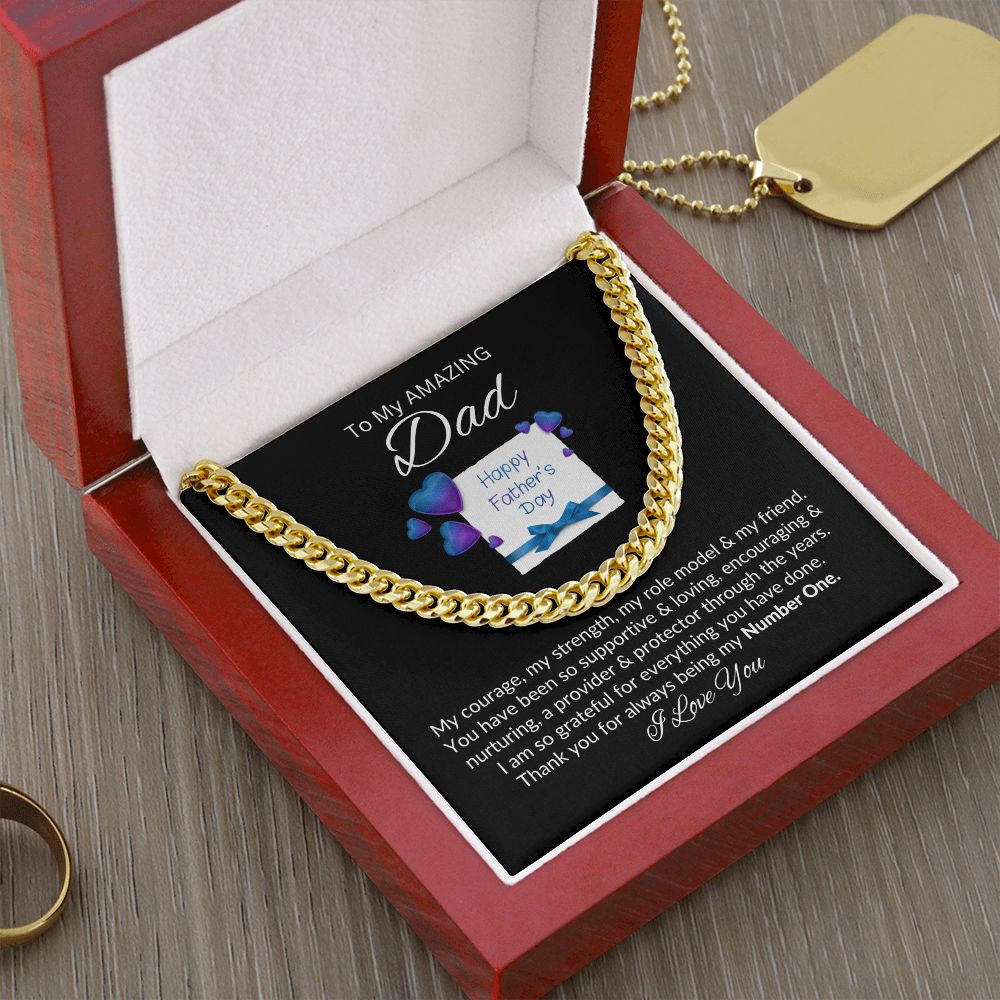 Dad, Always My Number One / Link Chain Necklace