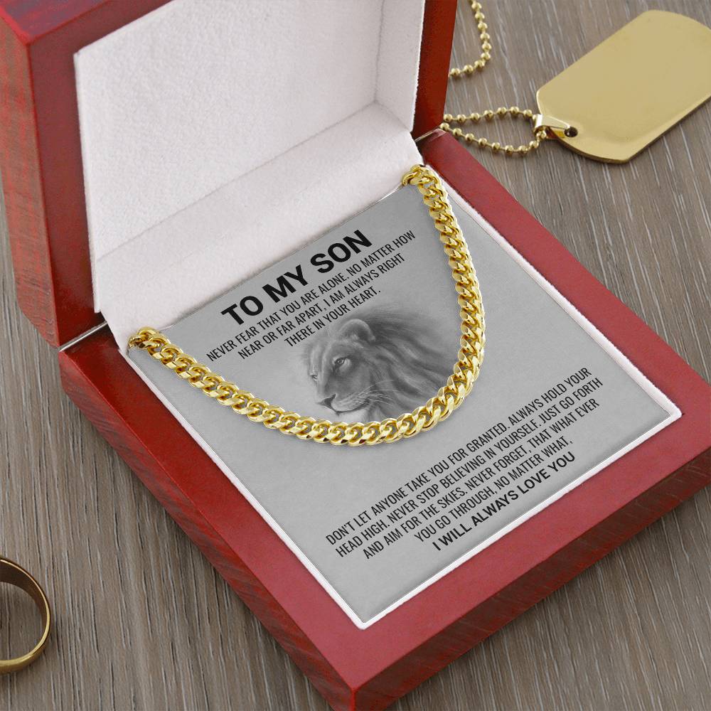 Son, I Will Always Love You / Cuban Link Chain Necklace