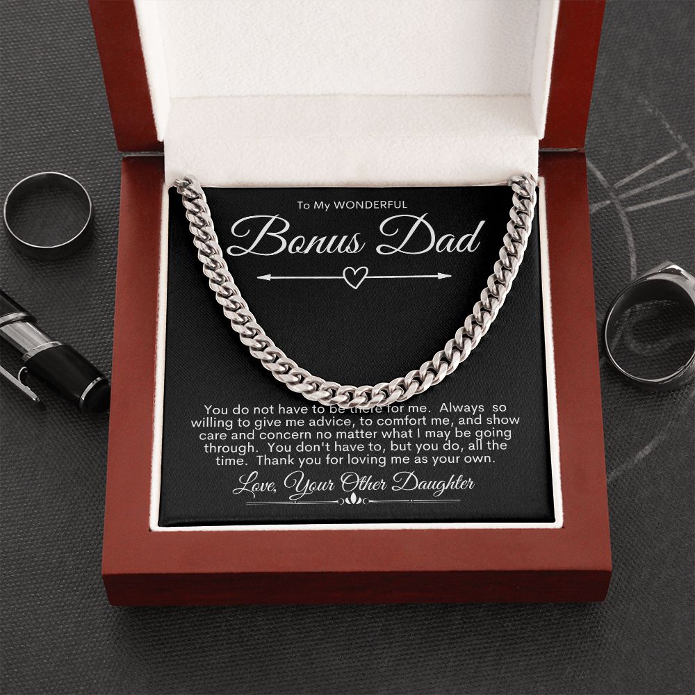 Bonus Dad, You Are Wonderful / Cuban Link Chain Necklace