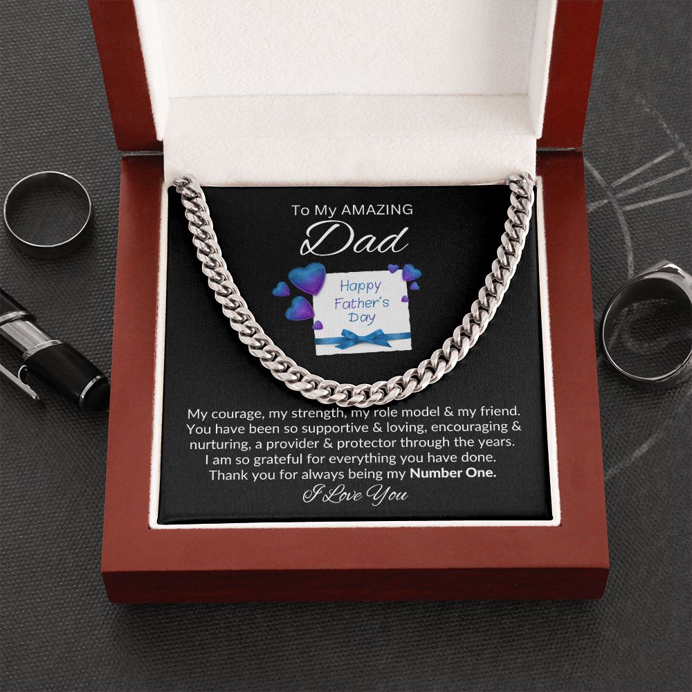 Dad, Always My Number One / Link Chain Necklace
