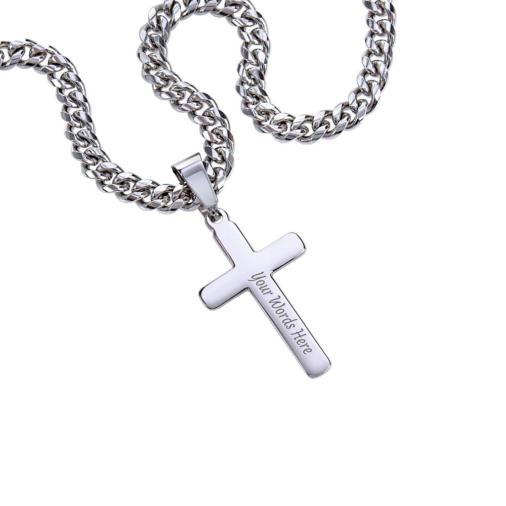 Dad To Be, Tiny Fingers Hold Your Heart / Link Chain With Cross