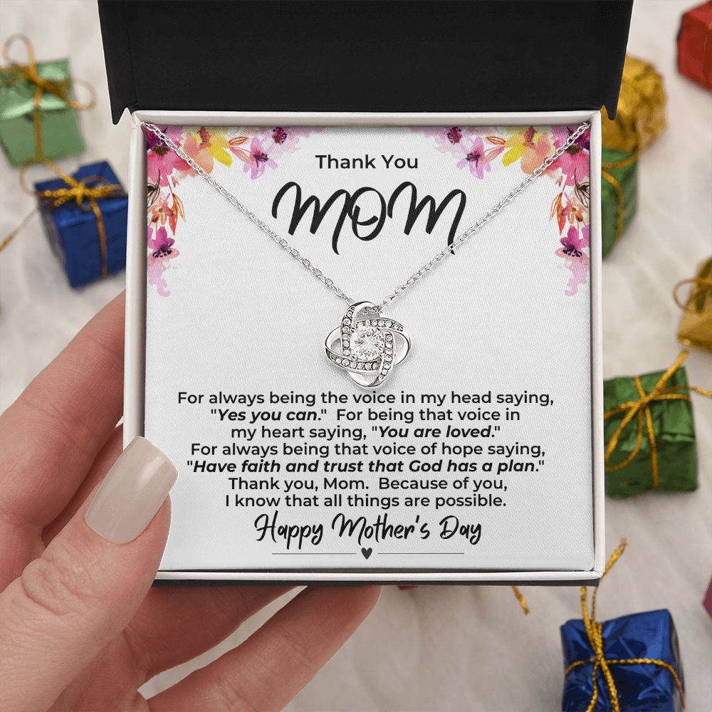 Love Knot for Mom Necklace