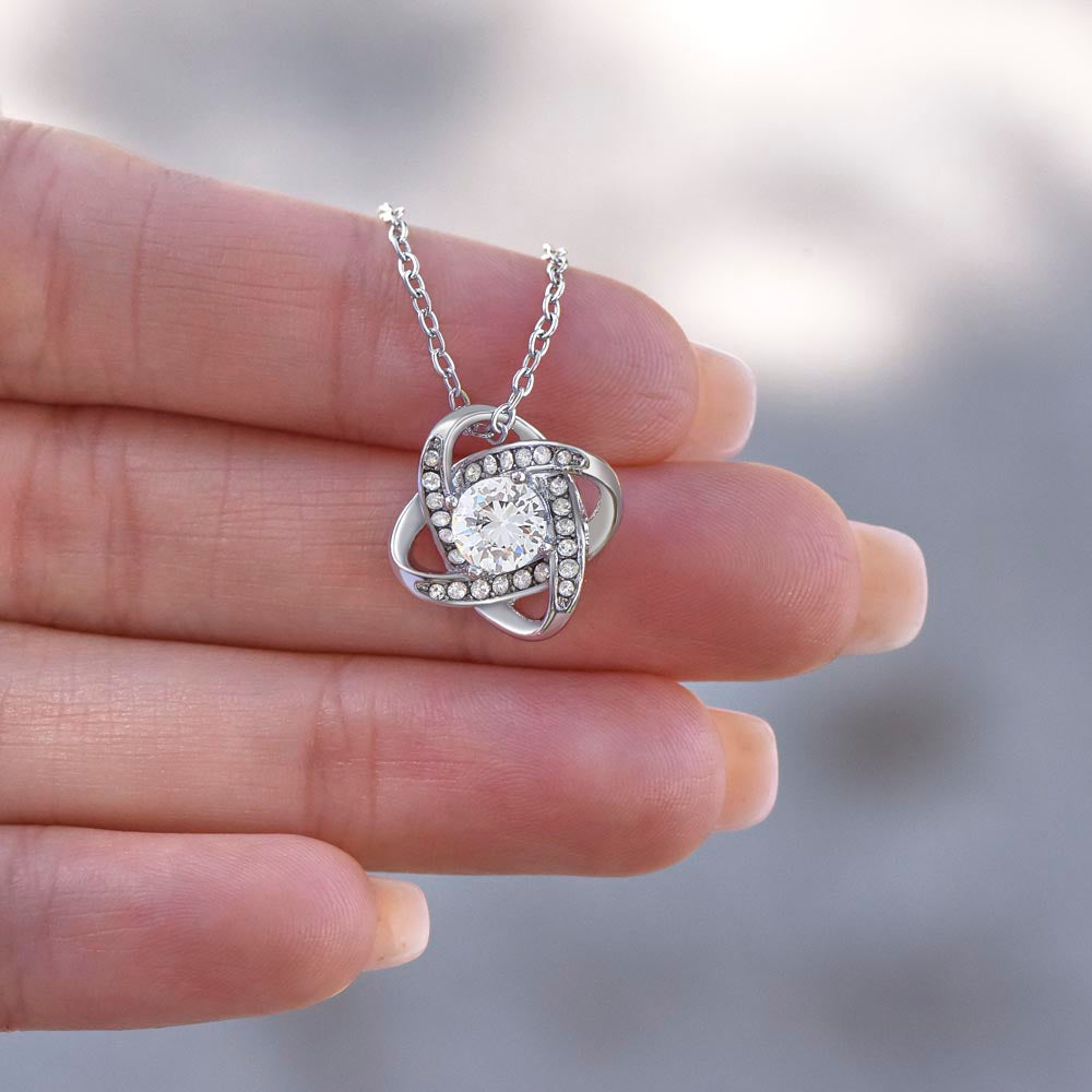 Thank You Mom -- Love Knot Necklace