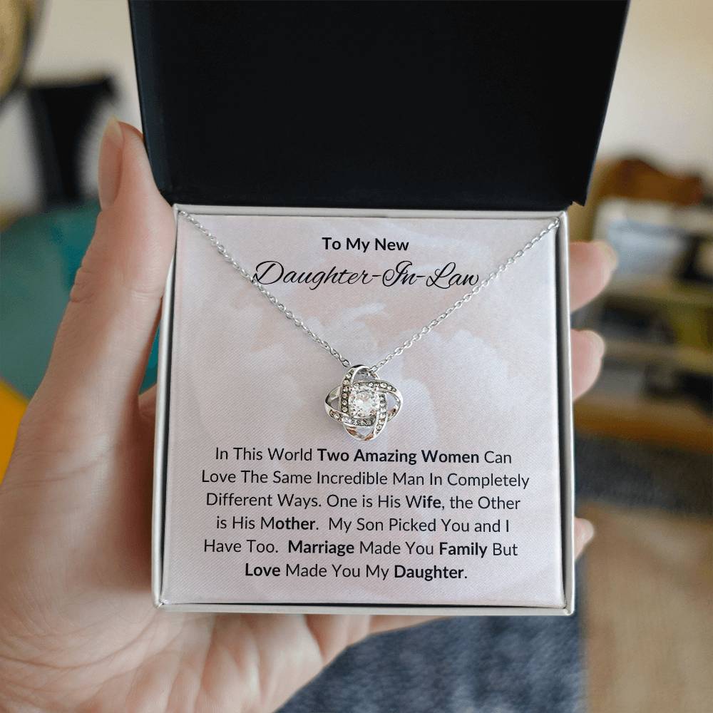To My New Daughter-In-Law / Love Knot Necklace