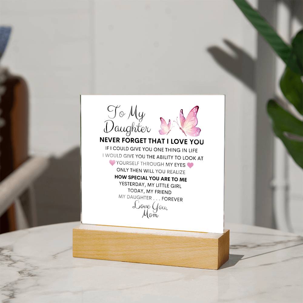 To My Daughter, My Friend I Acrylic Plaque