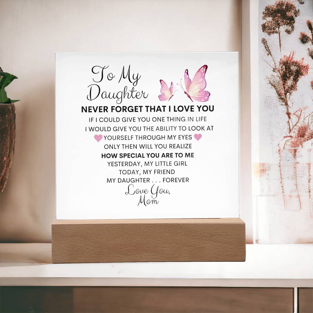 To My Daughter, My Friend I Acrylic Plaque