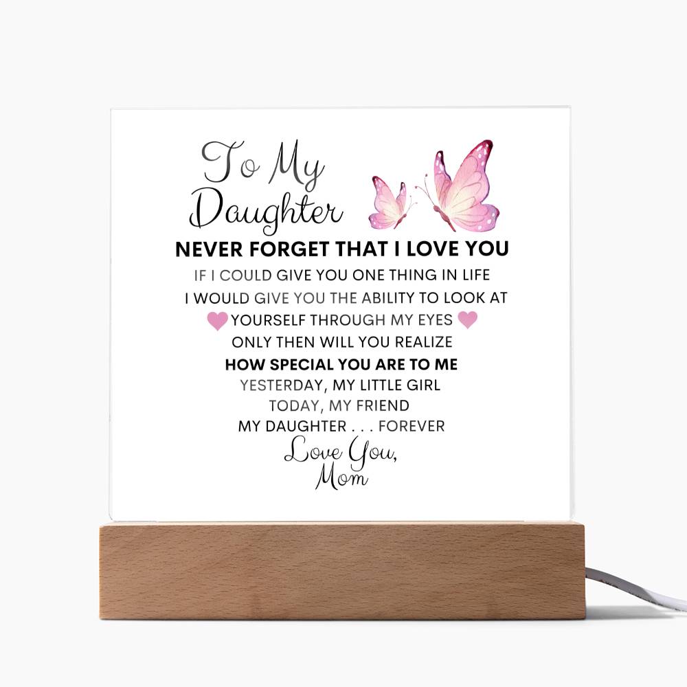 To My Daughter, My Friend I Acrylic Plaque