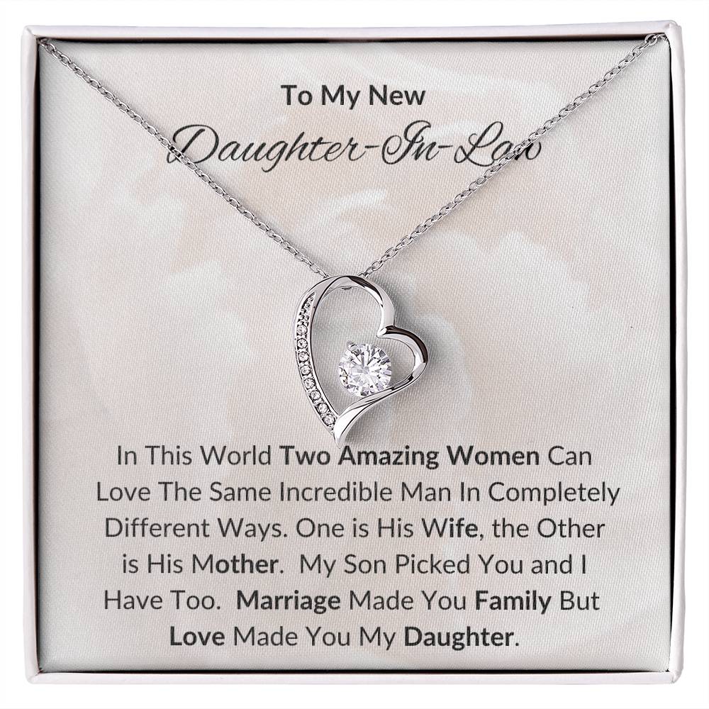 To My New Daughter In Law / Forever Love Necklace