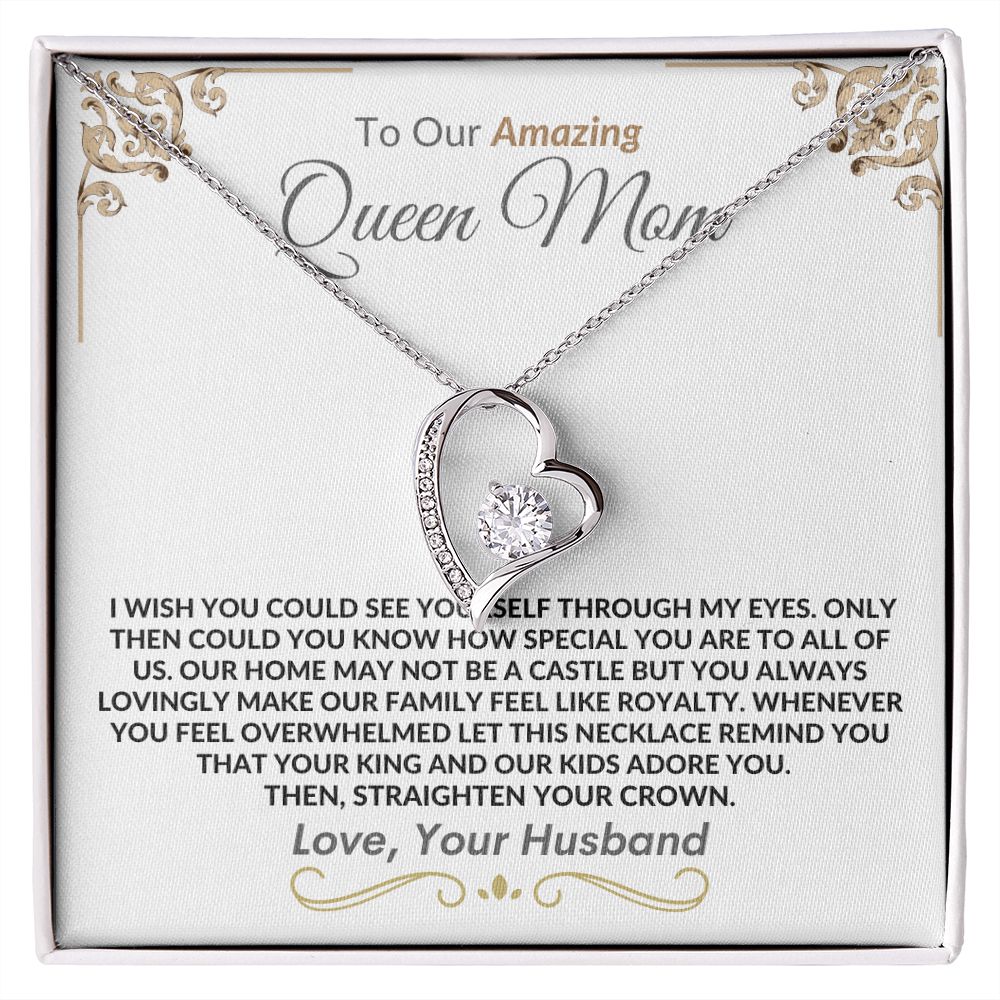 Queen Mom From Husband l Forever Love Necklace
