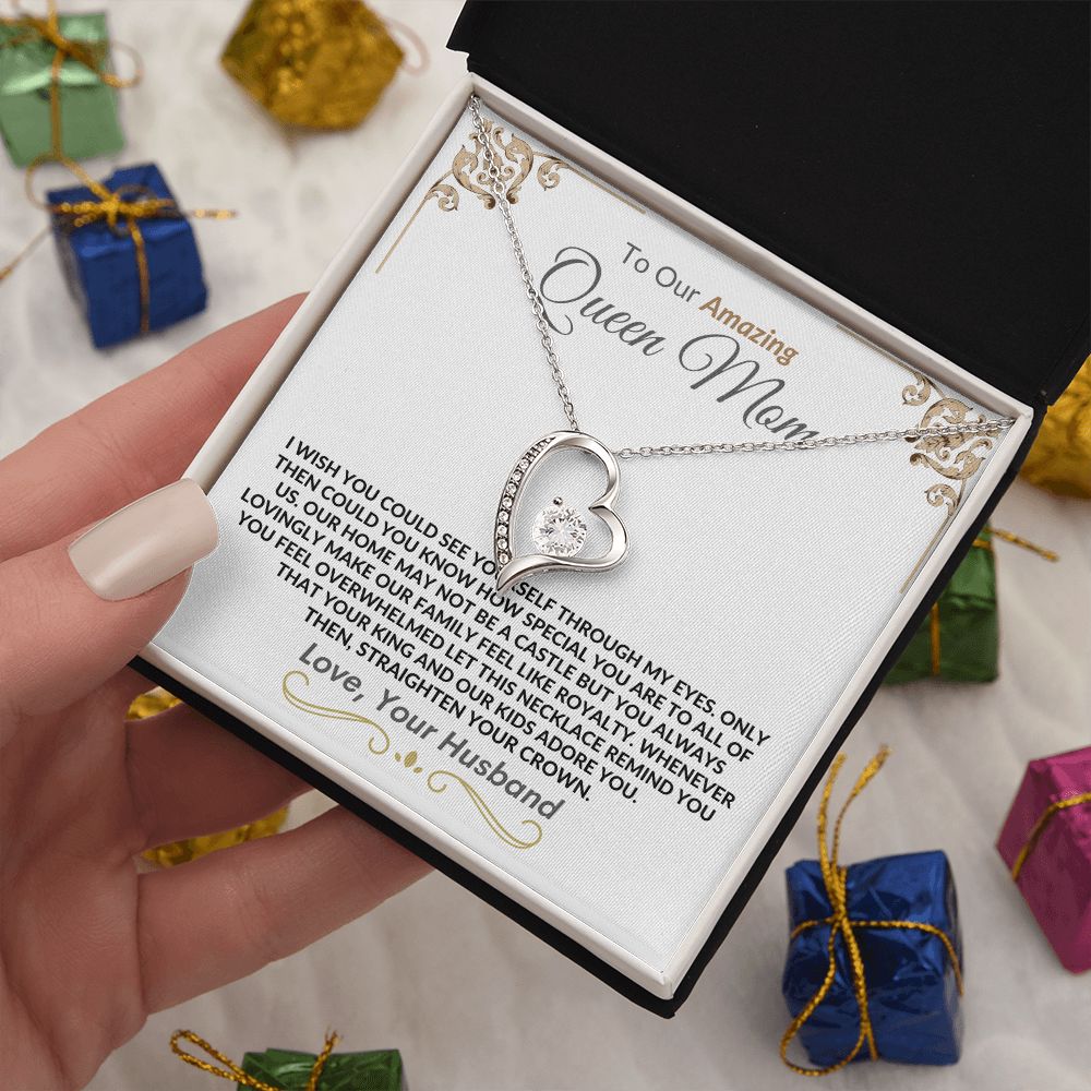 Queen Mom From Husband l Forever Love Necklace