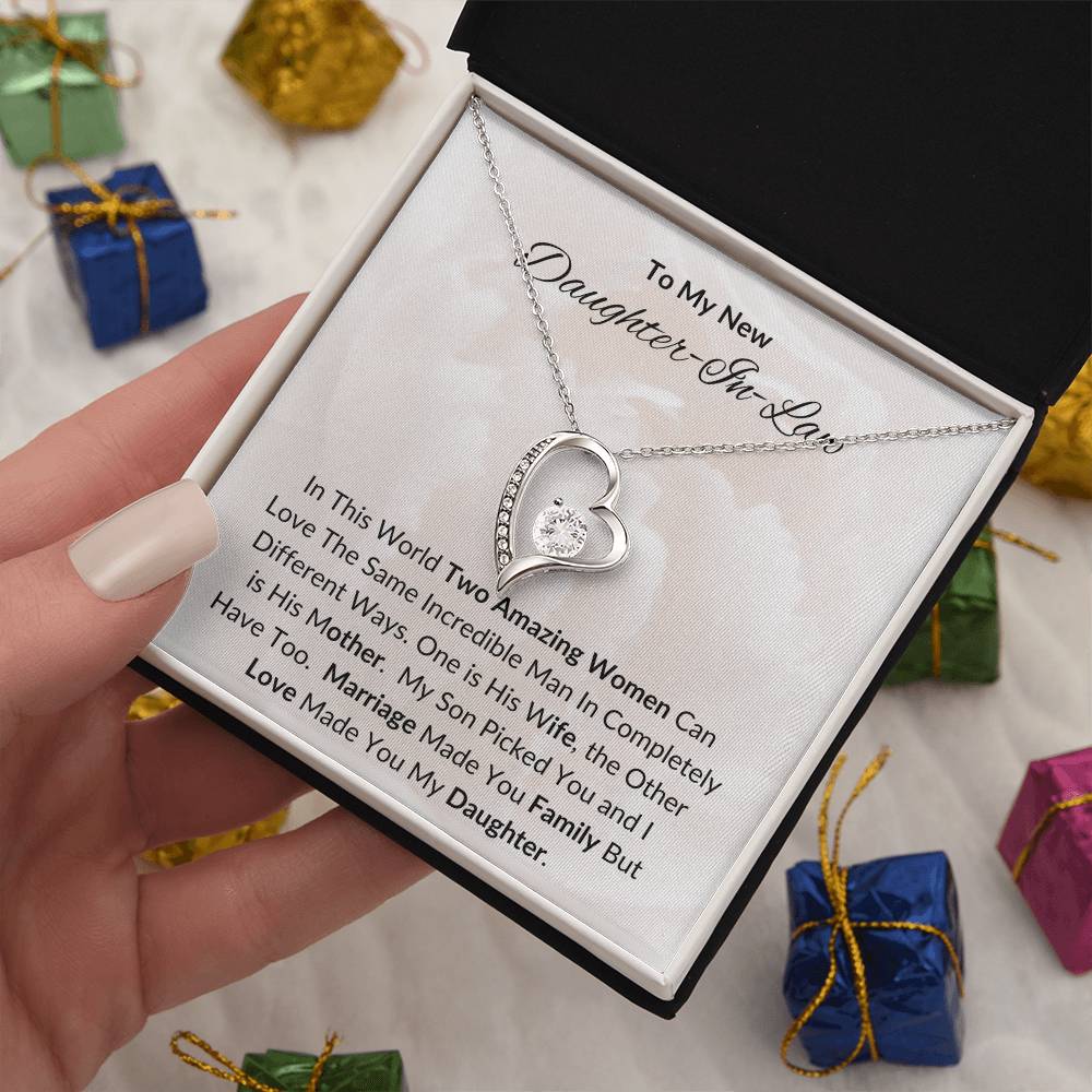 To My New Daughter In Law / Forever Love Necklace
