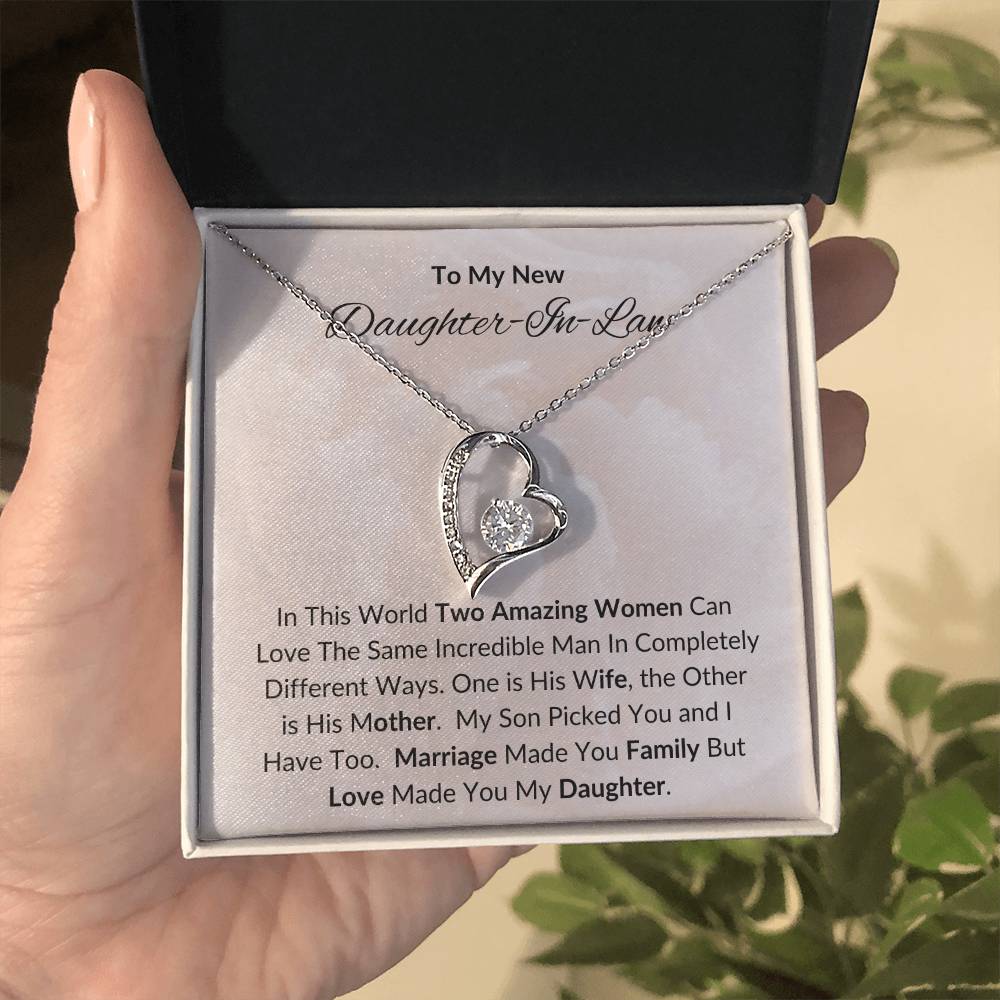To My New Daughter In Law / Forever Love Necklace
