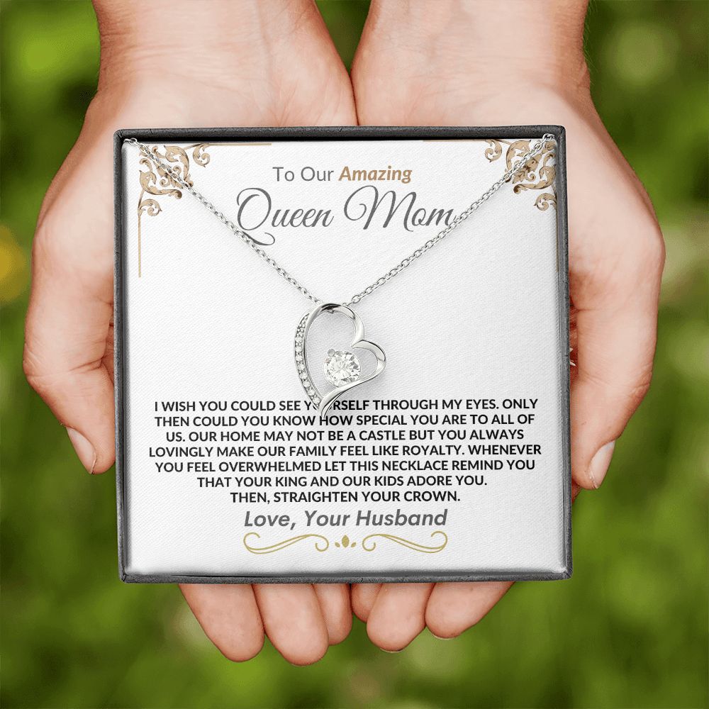 Queen Mom From Husband l Forever Love Necklace
