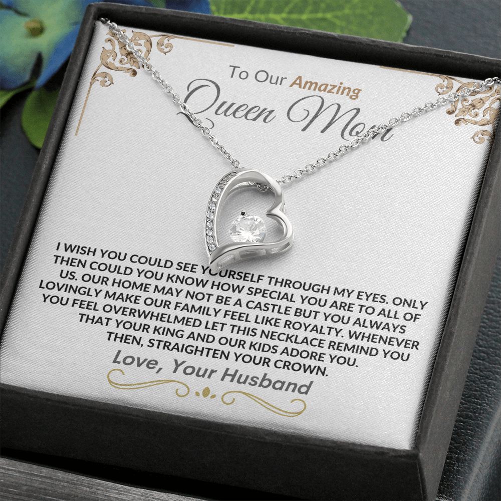 Queen Mom From Husband l Forever Love Necklace