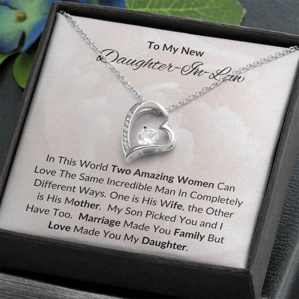 To My New Daughter In Law / Forever Love Necklace
