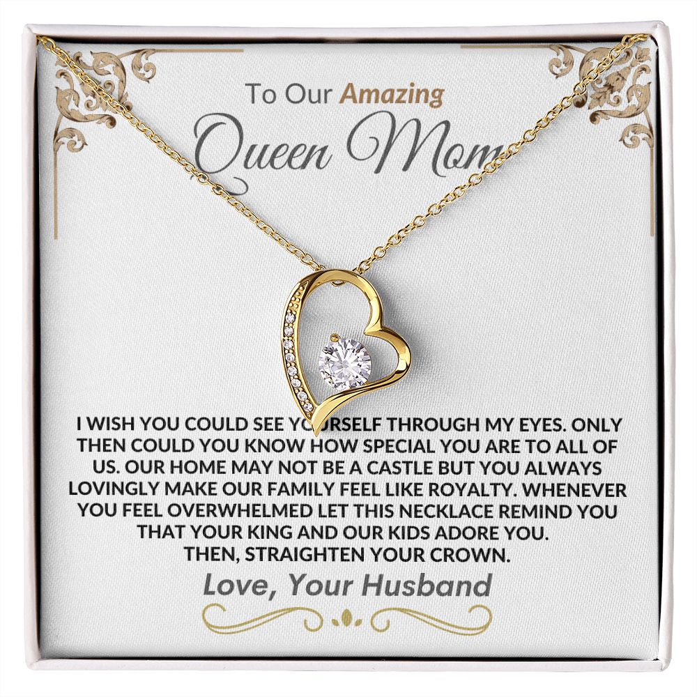 Queen Mom From Husband l Forever Love Necklace
