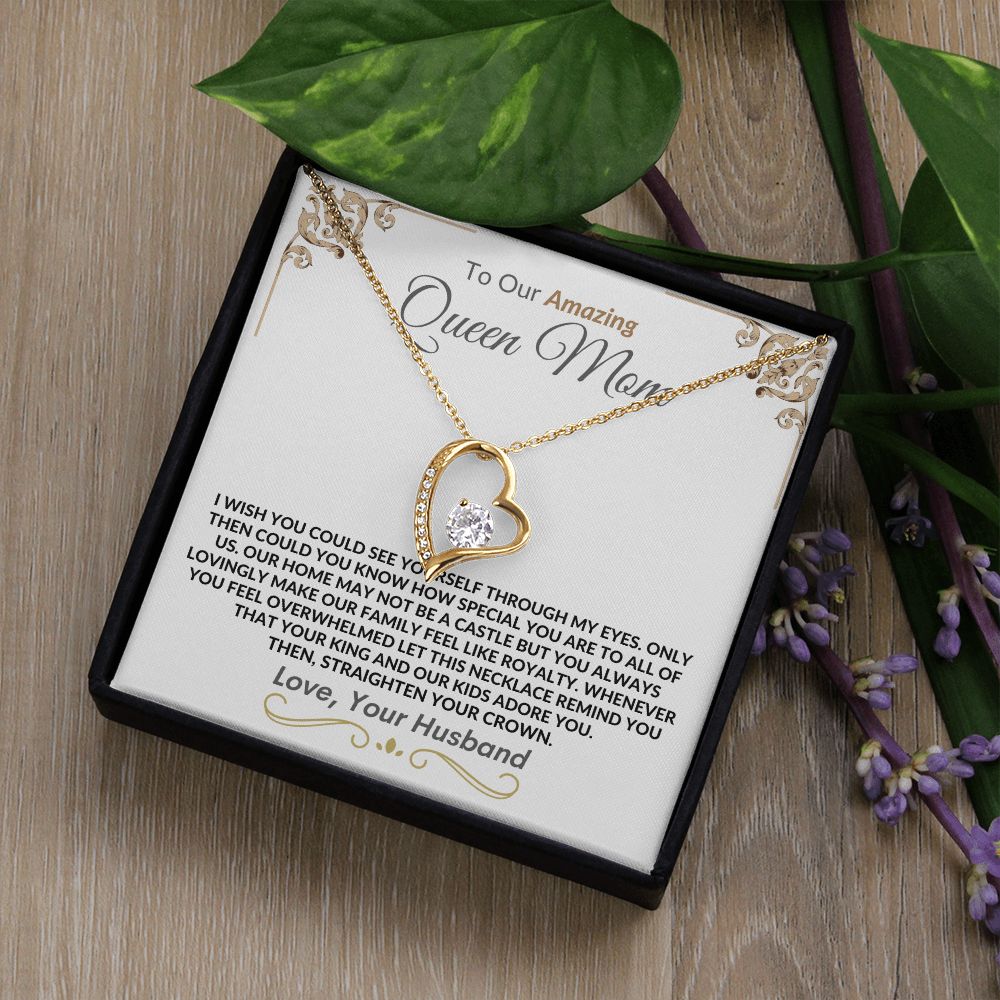Queen Mom From Husband l Forever Love Necklace