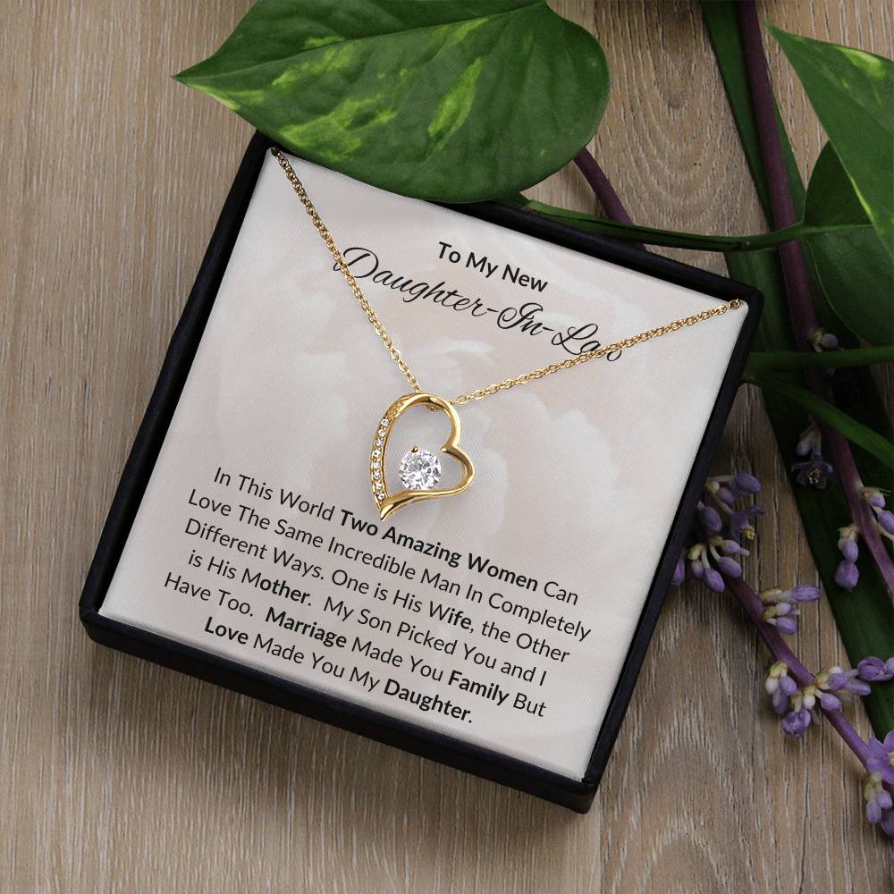To My New Daughter In Law / Forever Love Necklace