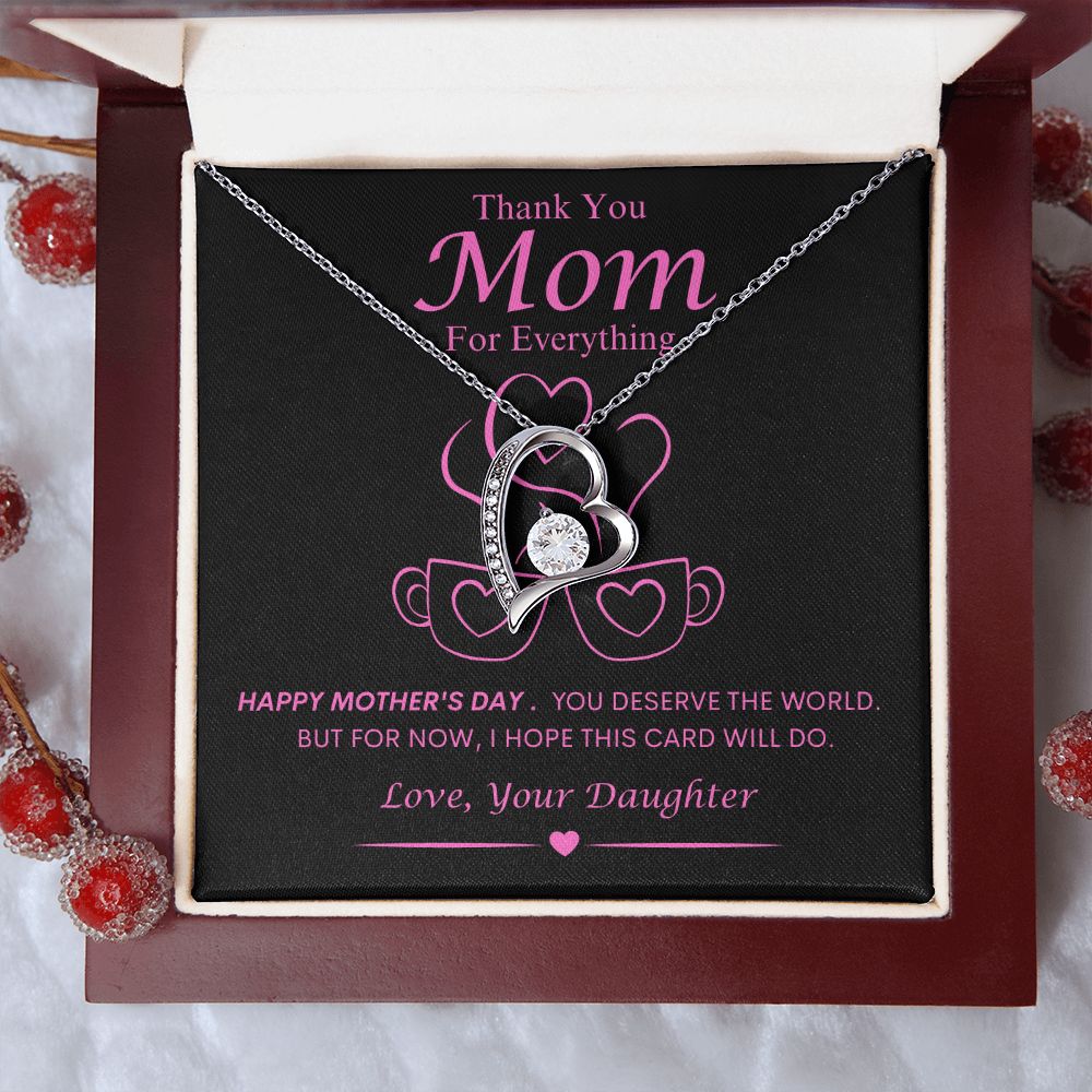 Mom From Daughter Forever Love Necklace