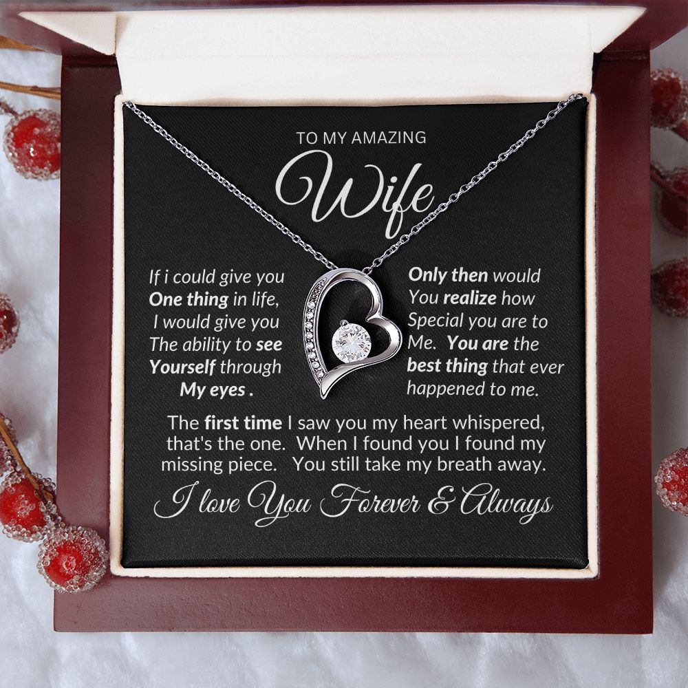 Wife You Still Take My Breath Away -- Forever Love Necklace