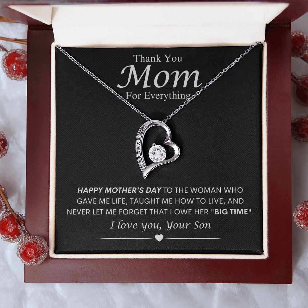 Mom from Son Forever Love Necklace