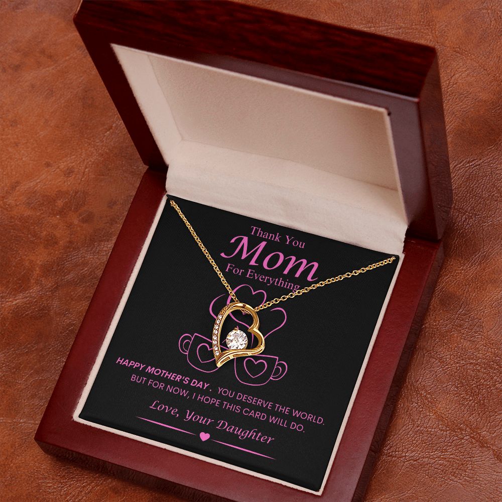 Mom From Daughter Forever Love Necklace